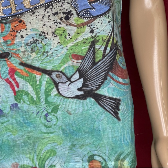 New Mix Y2K Retro Flash Tattoo Sparrow Hope Fitted Tee 2X - Picture 3 of 8